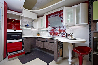 Кухня  Гнутая-054