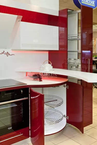 Красная кухня: 30 лучших фото в интерьере