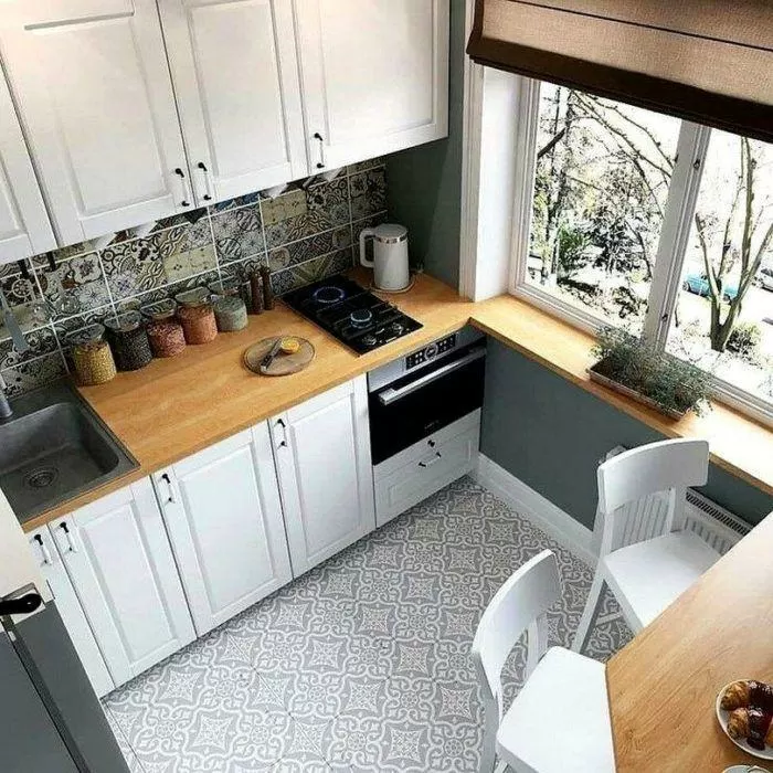 Дизайн интерьера маленьких кухонь
